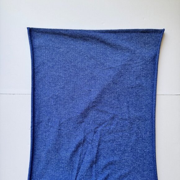 Ivivva Scarf Village Chill Herrigbone Blue Yellow Infinity Button Reversible OS - Picture 8 of 12